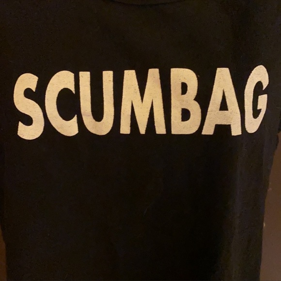Scumbag Punk Black Tanktop locally screen printed by allhallowsllc - Picture 2 of 4